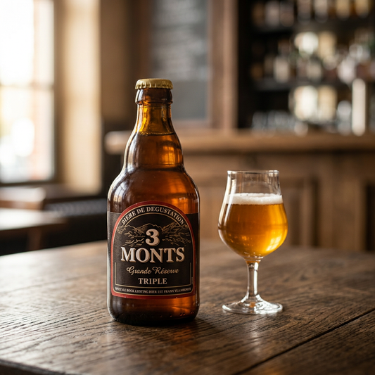 3 Monts Triple Reserva 0,33 L, fotografia comercial
