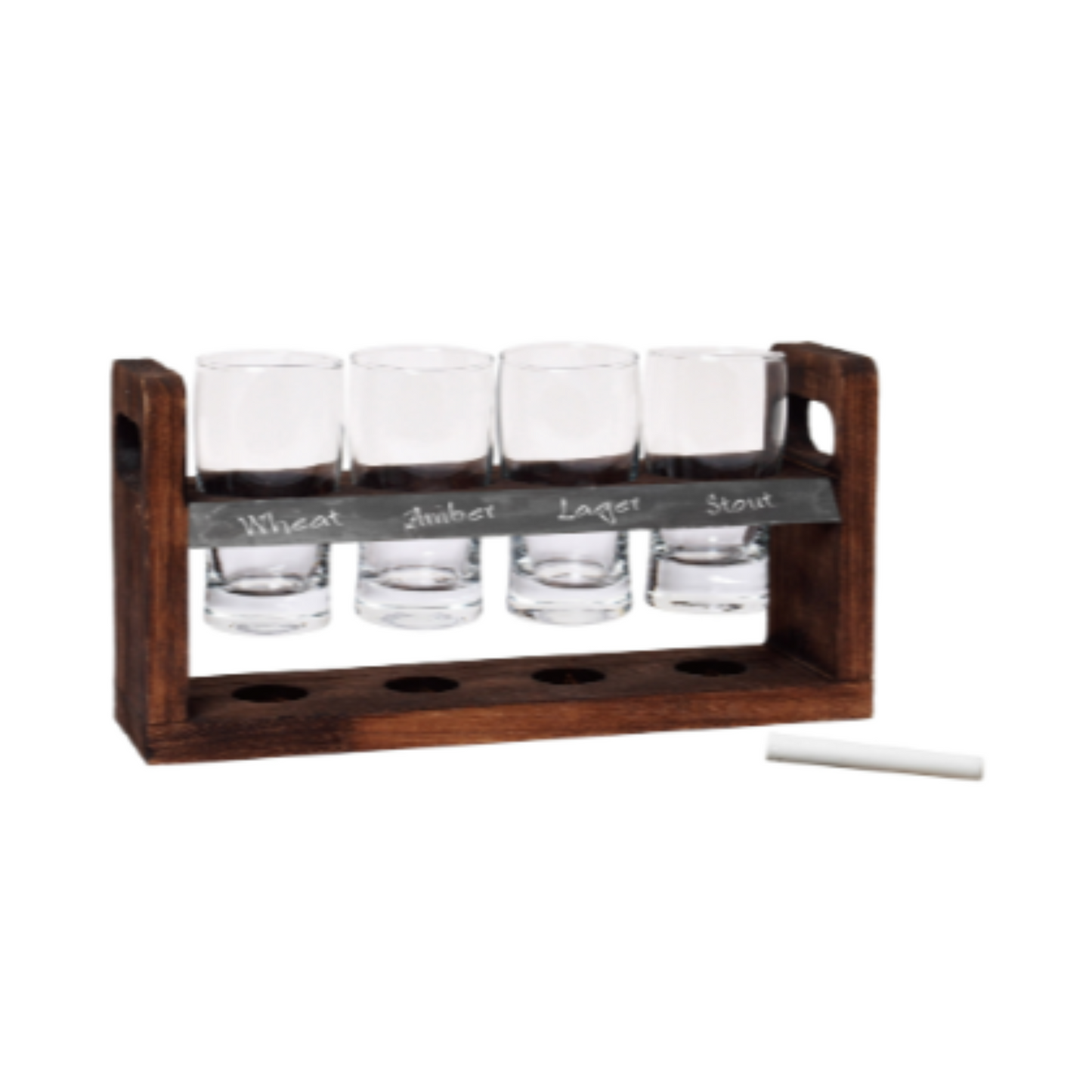 CONJUNTO PROVA DE CERVEJA COM SUPORTE E 4 COPOS
