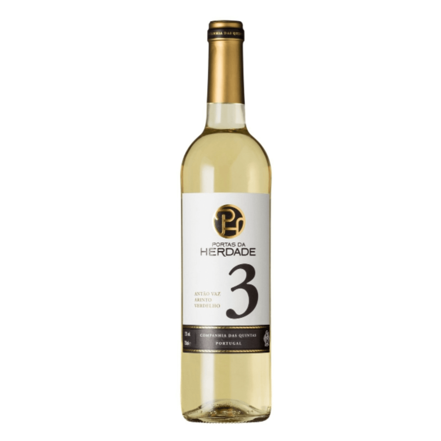PORTAS DA HERDADE 3 CASTAS VINHO BRANCO 2024 0.75 bottle of white wine from Alentejo, Portugal.