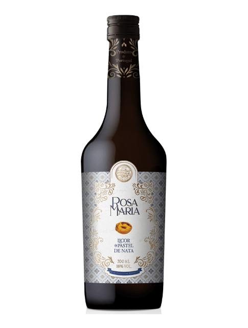 LICOR PASTEL DE NATA ROSA MARIA 0.70L - garrafa do licor típico de Portugal.