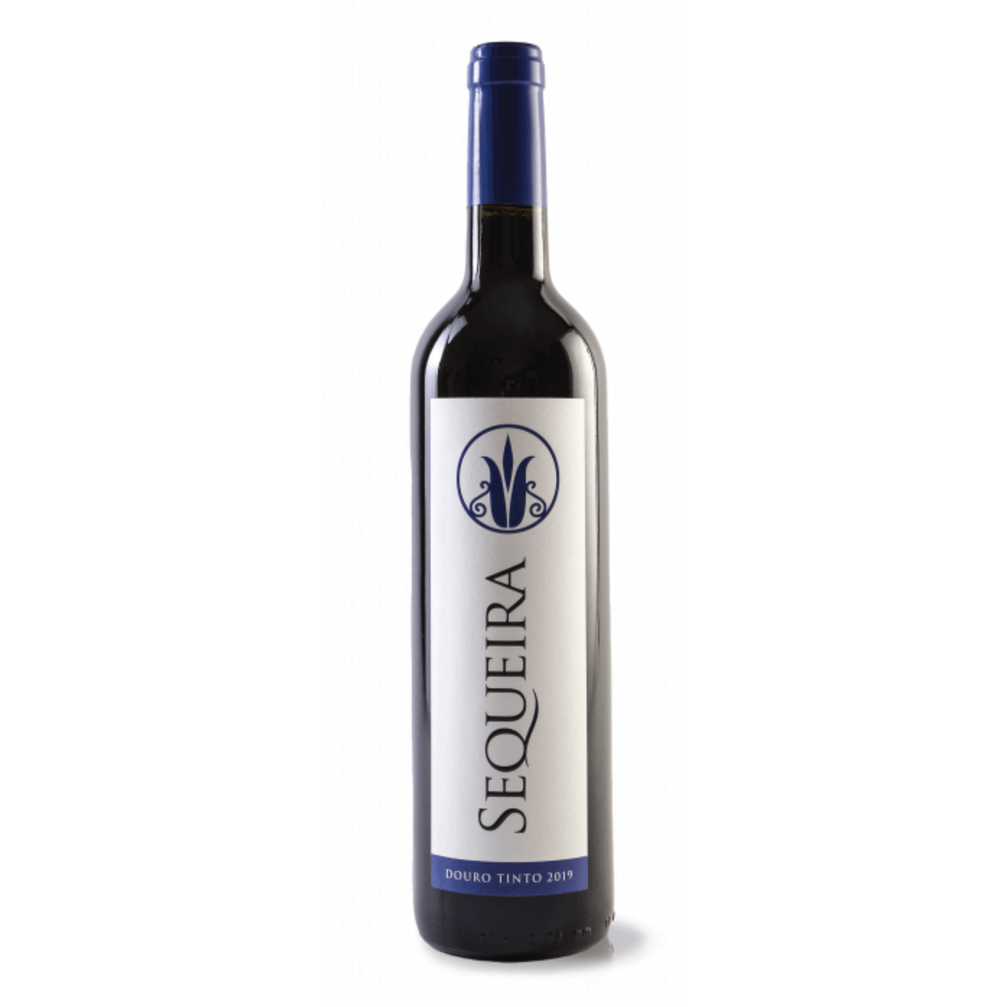 QUINTA DA SEQUEIRA TINTO DOURO 2023 0.75 bottle with elegant design and blue accents.
