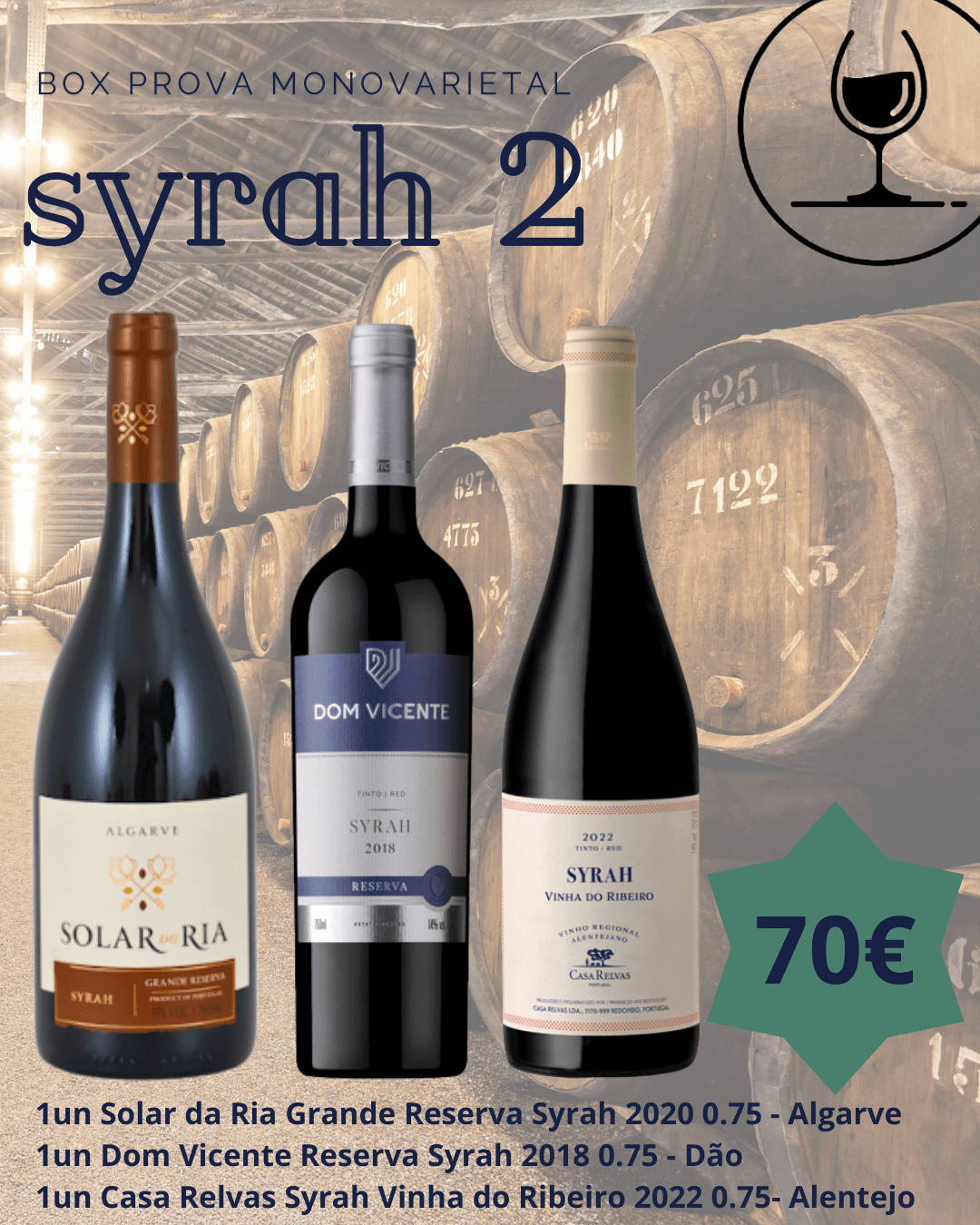 BOX DEGUSTAÇÃO MONOVARIETAL SYRAH 2