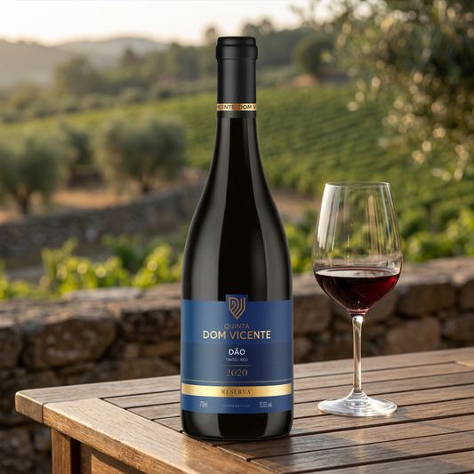 Dom Vicente Reserva Tinto em ambiente comercial