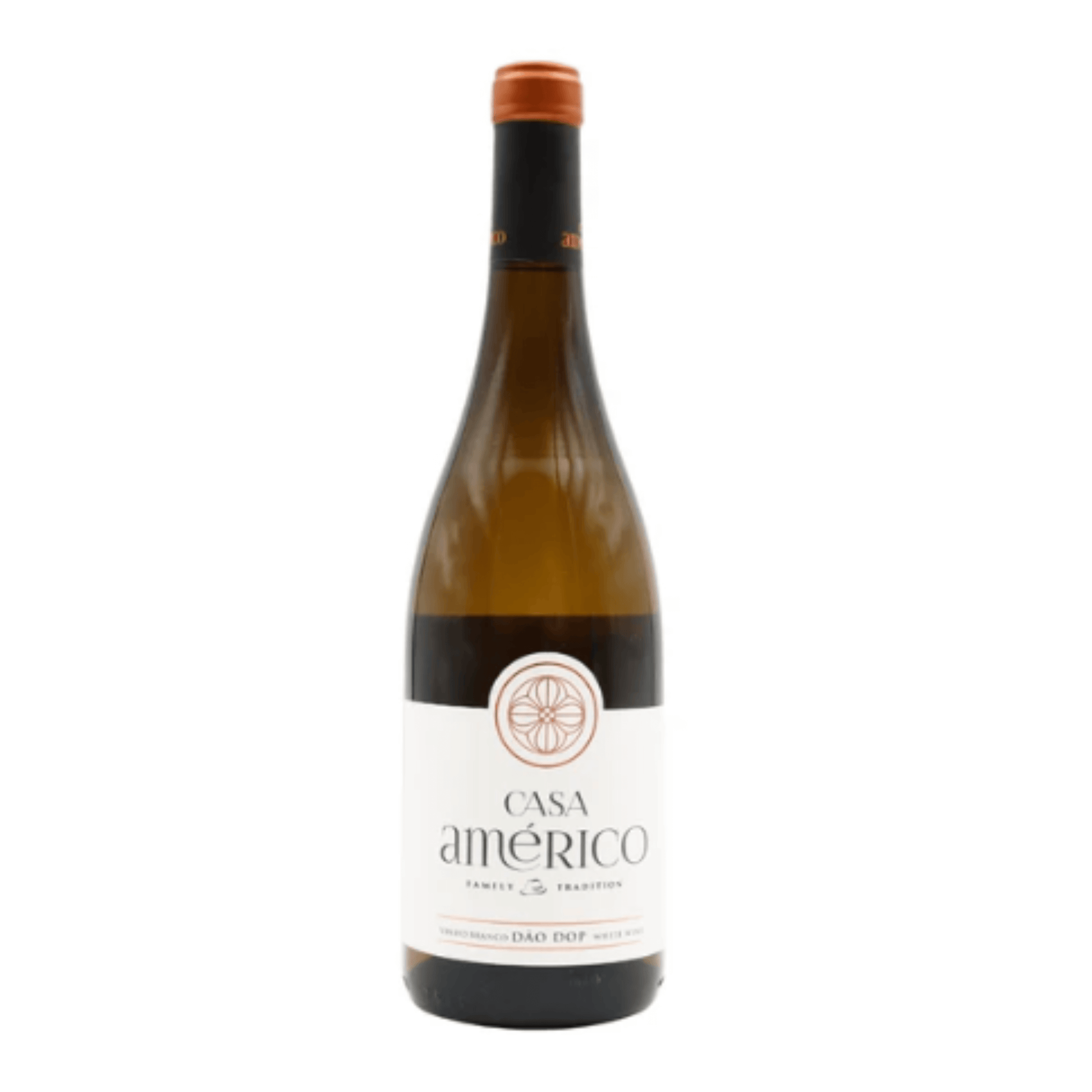 CASA AMÉRICO VINHO BRANCO 2021 0.75 wine bottle from Portugal with a label showcasing Dão DOC.
