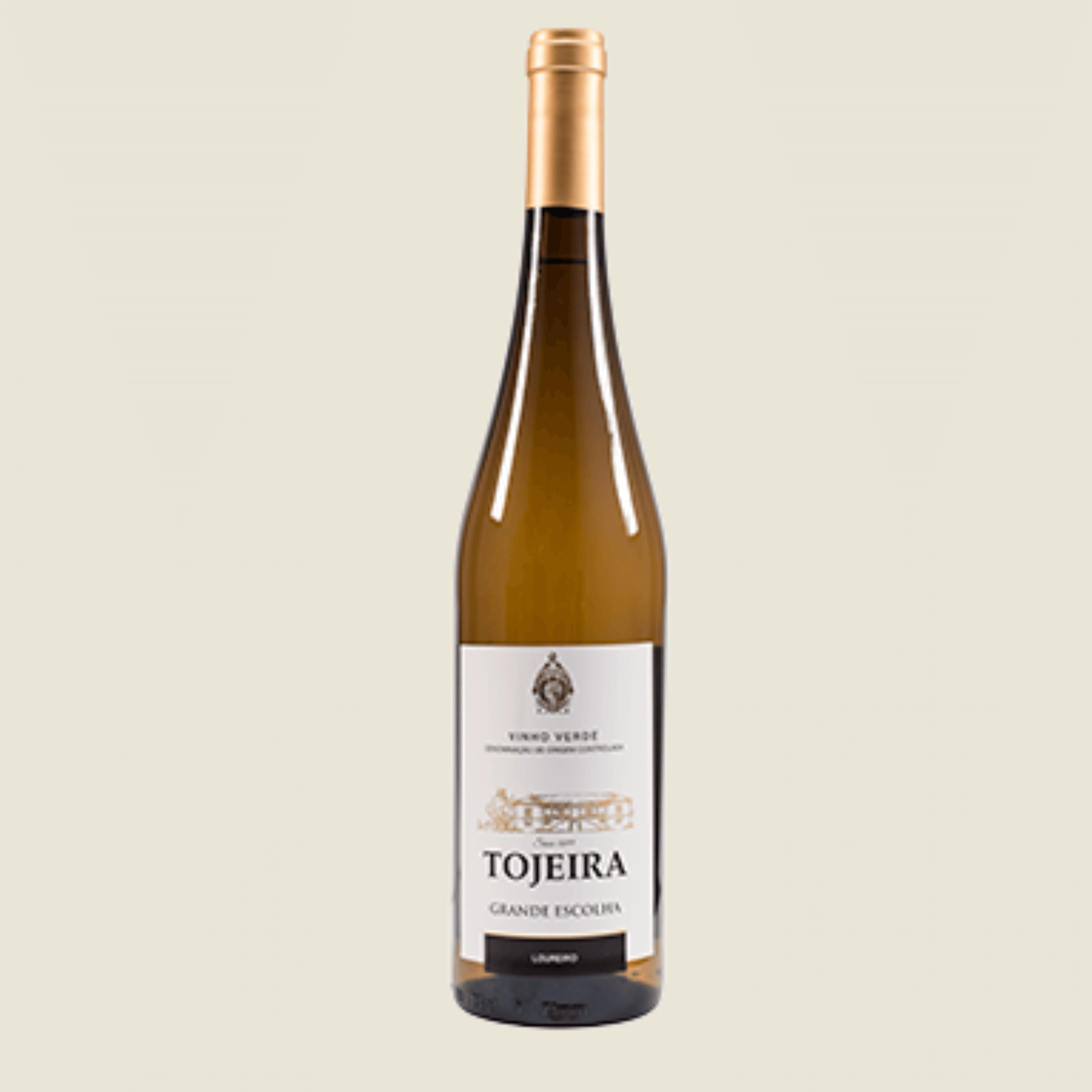CASA DA TOJEIRA VINHO VERDE LOUREIRO 2023 0.75 bottle showcasing the unique Loureiro variety from Portugal.