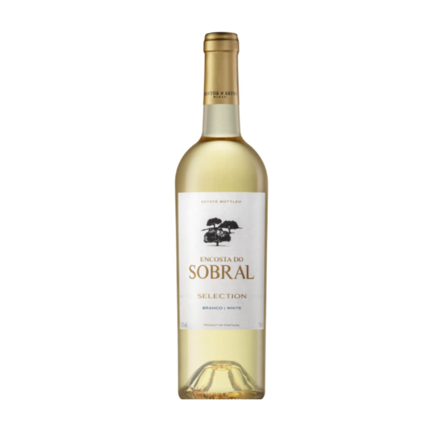 Garrafas de ENCOSTA DO SOBRAL VINHO SELECTION BRANCO 0.75, vinho branco de Portugal.