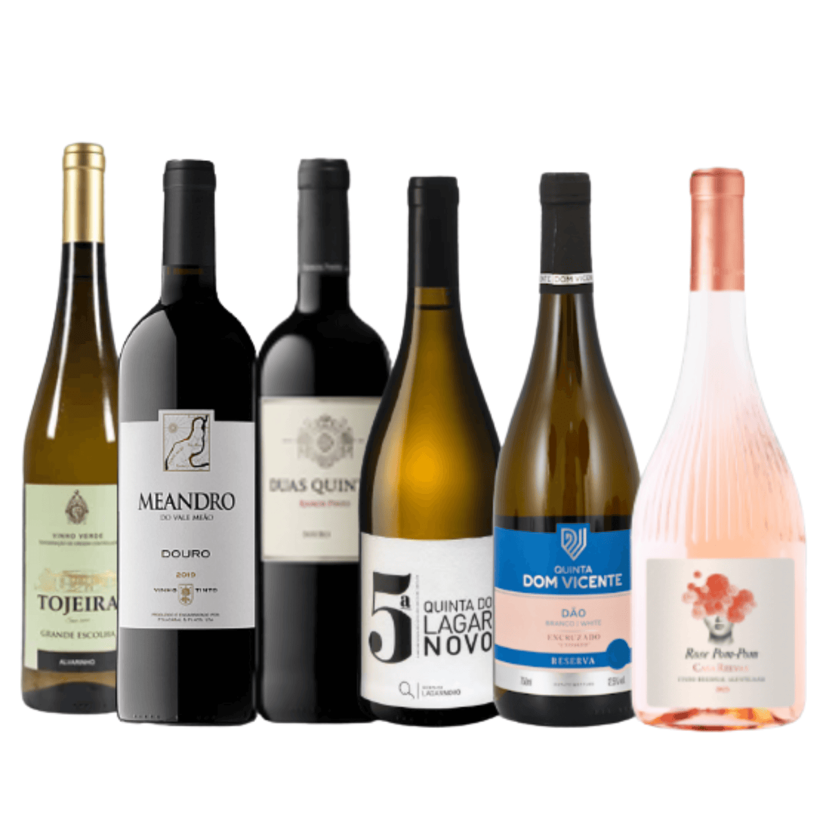 Pack Superior - 6 Garrafas de Vinho com Vinho Verde e Vinho Tinto do Douro.