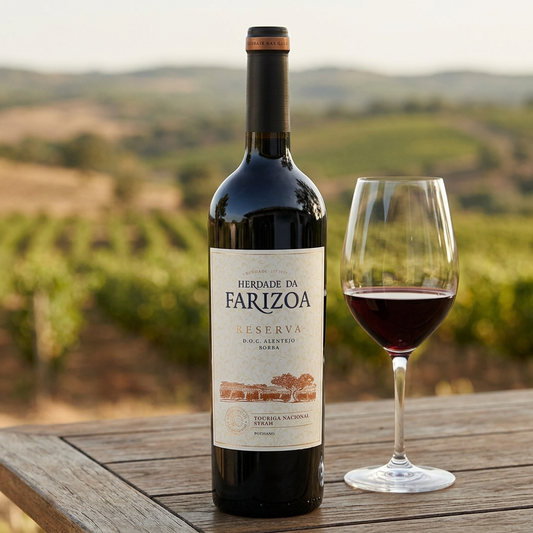 Herdade da Farizoa Reserva Tinto em ambiente comercial