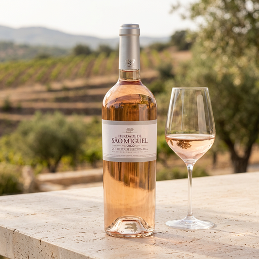 Herdade de São Miguel Rosé em ambiente comercial