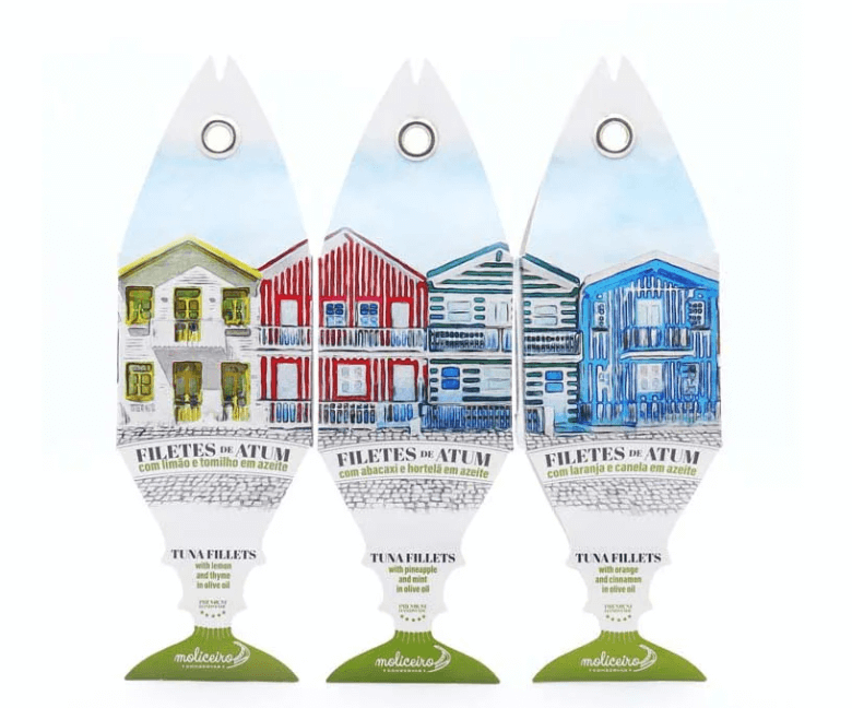 CONSERVA MOLICEIRO FILETES DE ATUM C/ ABACAXI E HORTELÃ EM AZEITE 120 g