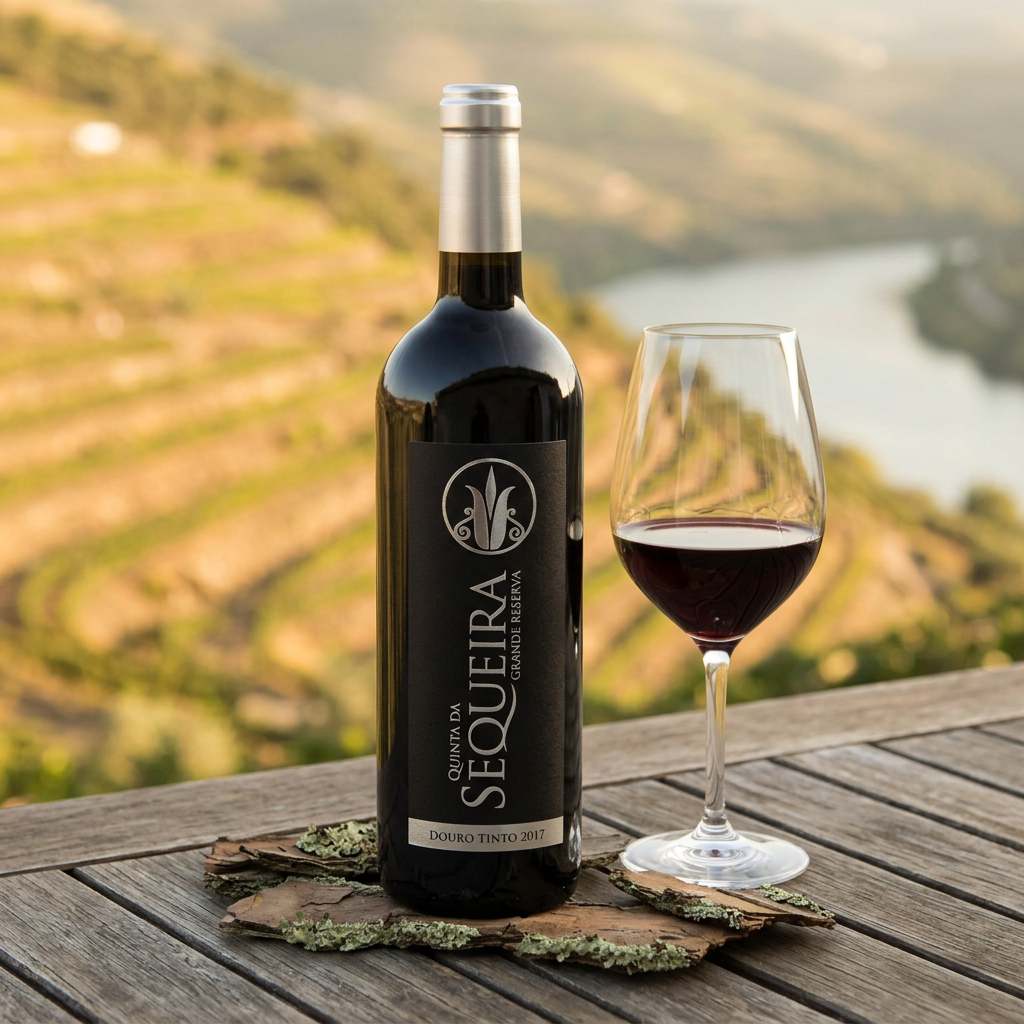Sequeira Grande Reserva Tinto em ambiente comercial