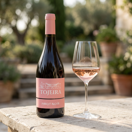 Tojeira Rosé Pinot Noir, fotografia comercial