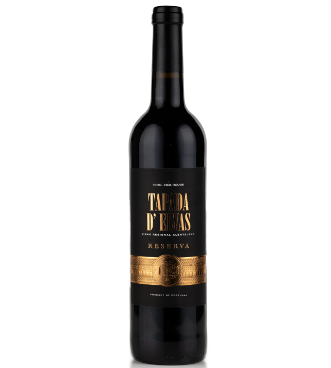 TAPADA DE ELVAS TINTO RESERVA 0.75 - vinho tinto português da região do Alentejo, com rótulo elegante e moderno.