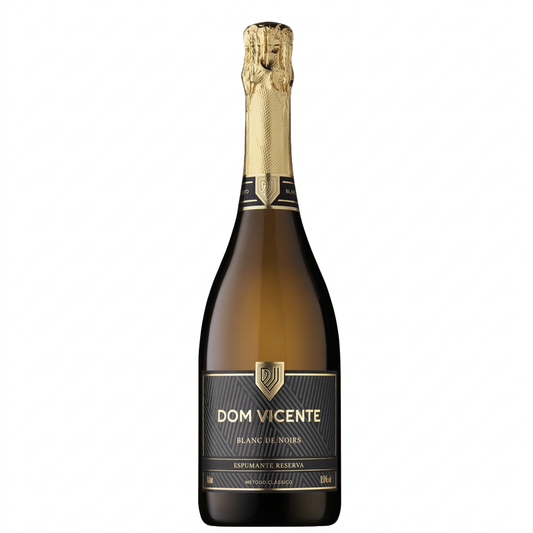 Dom Vicente Blanc de Noirs em fundo branco