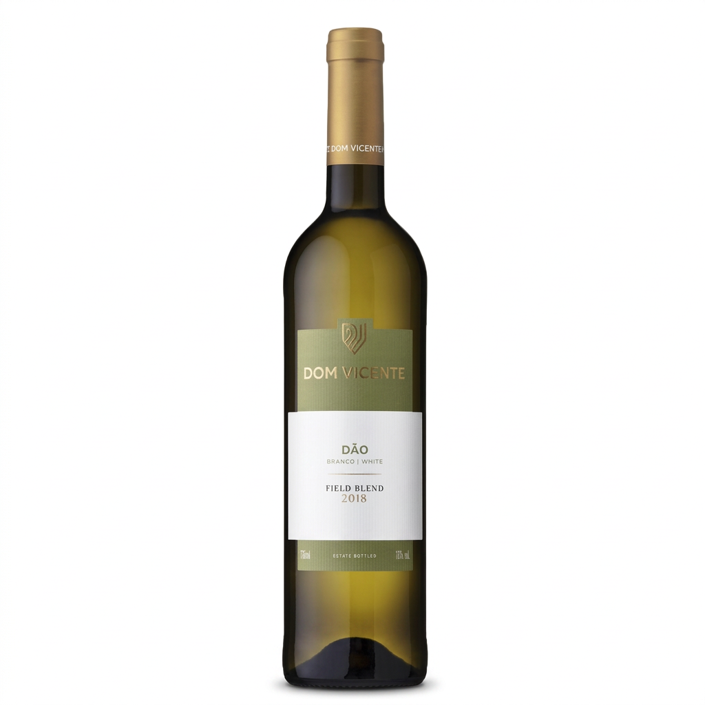 Dom Vicente Field Blend Branco em fundo branco