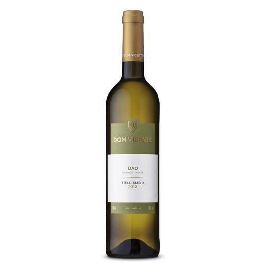 Dom Vicente Field Blend Branco em fundo branco