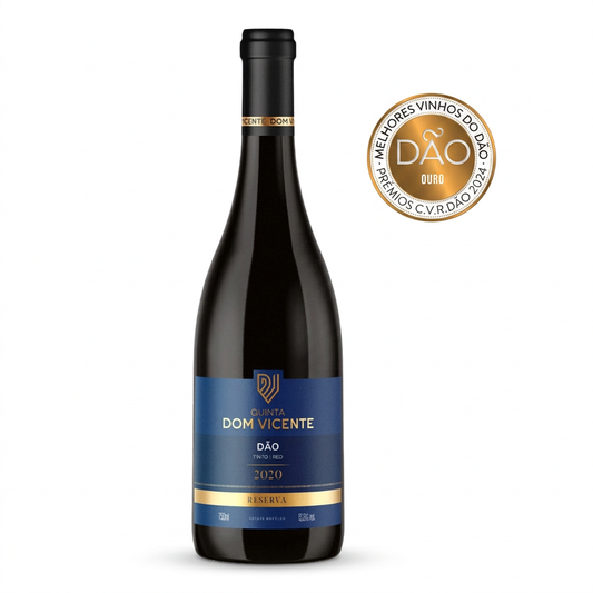 Dom Vicente Reserva Tinto em fundo branco