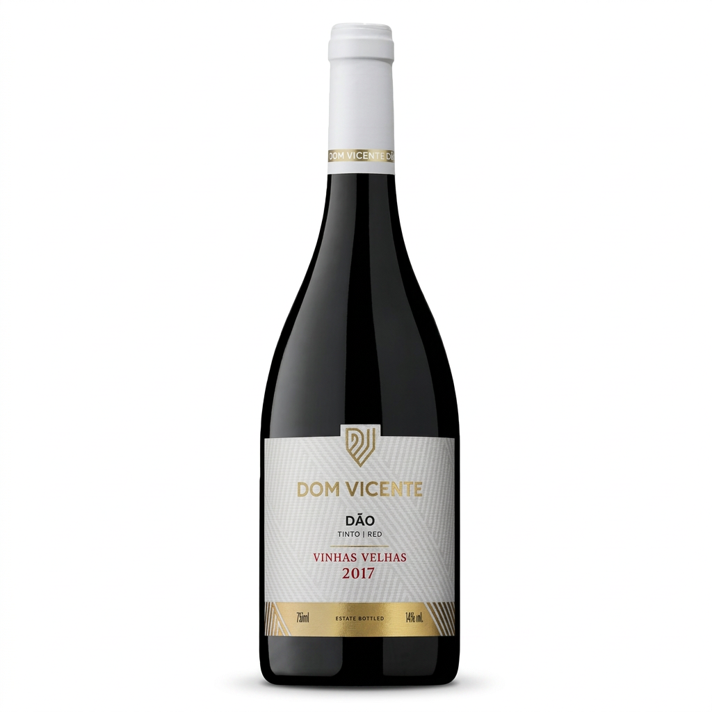 Dom Vicente Vinhas Velhas Tinto em fundo branco