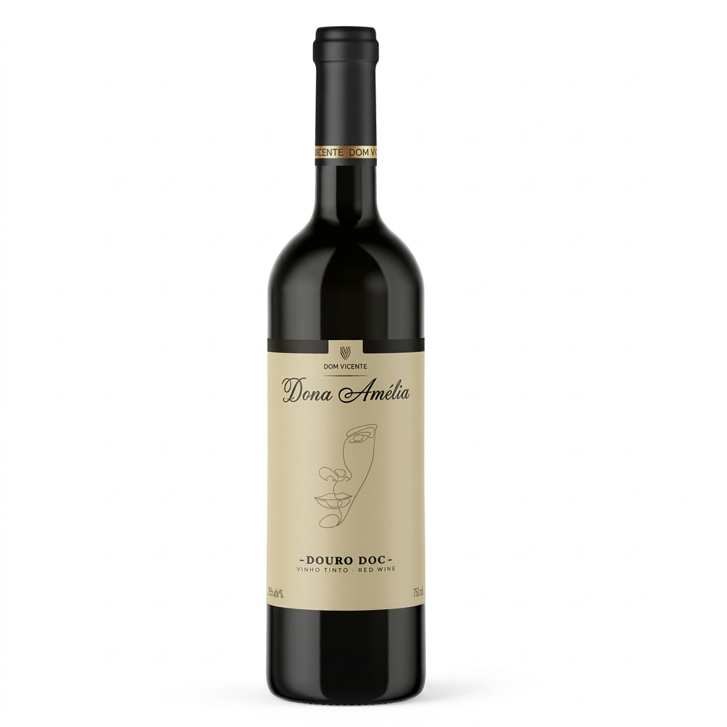 Dona Amélia Tinto em fundo branco