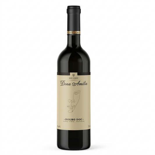 Dona Amélia Tinto em fundo branco