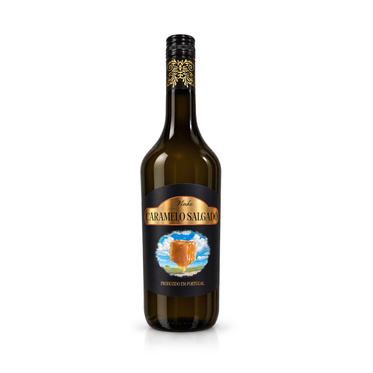 Licor de Caramelo Salgado Dinastia 0.70L, uma bebida doce originária de Portugal.