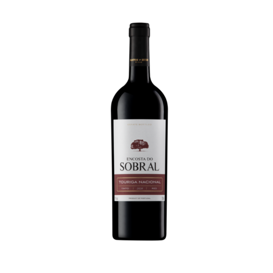 ENCOSTA DO SOBRAL VINHO TINTO TOURIGA NACIONAL 0.75 em garrafa, produzido em Portugal.