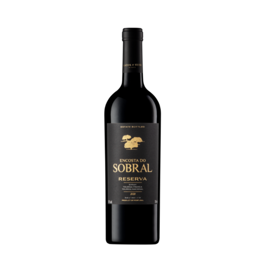 ENCOSTA DO SOBRAL RESERVA VINHO TINTO 0.75, garrafa de vinho tinto de Portugal, produzido por Santos & Seixo Lda.