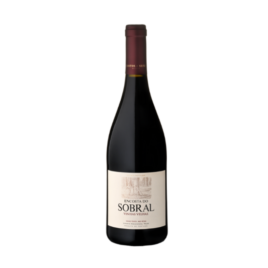 Garrafa de vinho ENCOSTA DO SOBRAL VINHAS VELHAS TINTO 0.75, produtor Santos & Seixo Lda, origem Portugal.