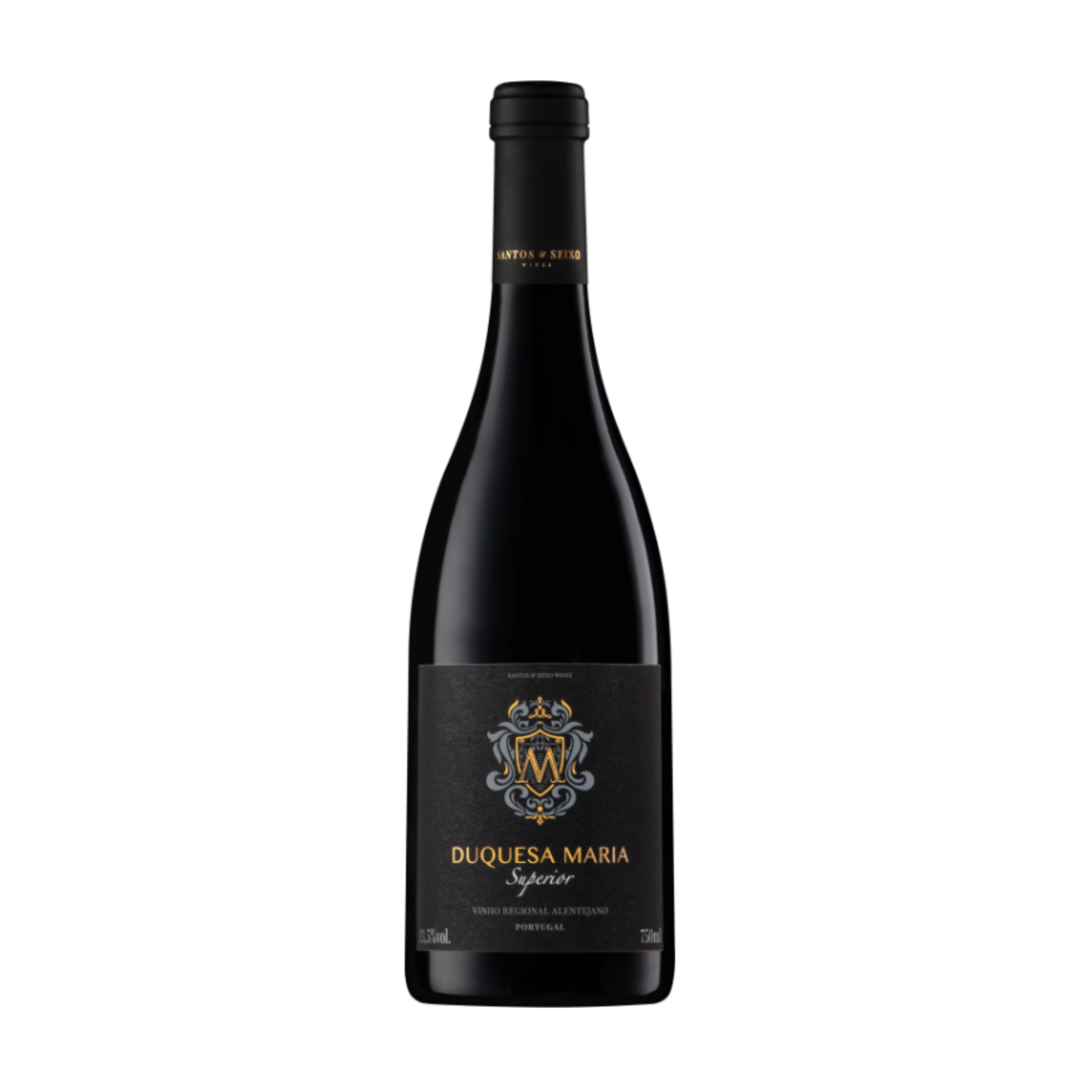 DUQUESA MARIA SUPERIOR VINHO TINTO 0.75 garrafa de vinho tinto de Portugal, produzida por Santos & Seixo Lda.