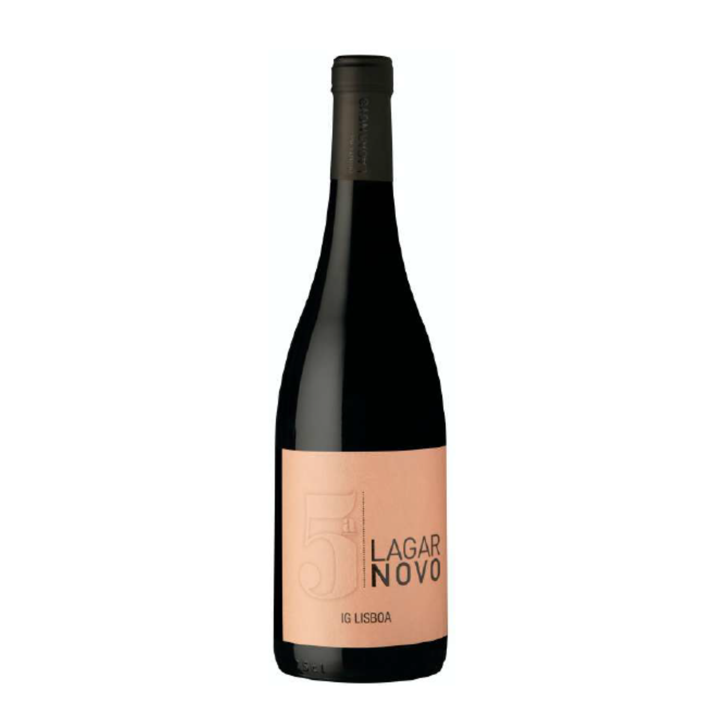 5ª QUINTA LAGAR NOVO TINTO 0.75L - vinho tinto de Lisboa com rótulo elegante e design moderno.