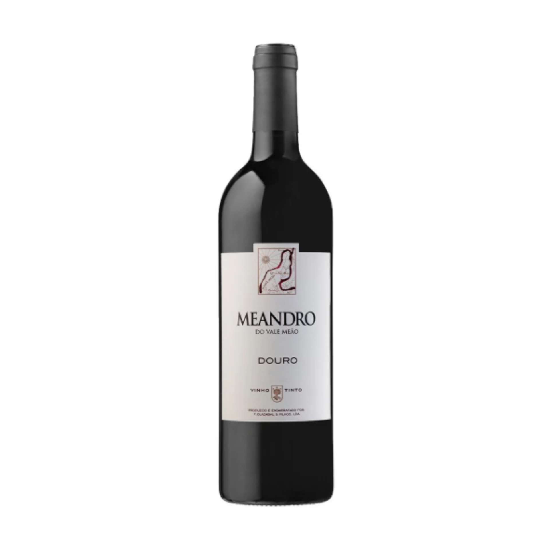 Produto MEANDRO VALE MEÃO DOURO TINTO 0.75 em garrafa, vinho tinto de Portugal, da região do Douro.