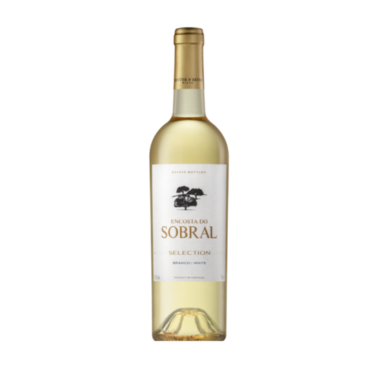 Garrafas de ENCOSTA DO SOBRAL VINHO SELECTION BRANCO 0.75, vinho branco de Portugal.