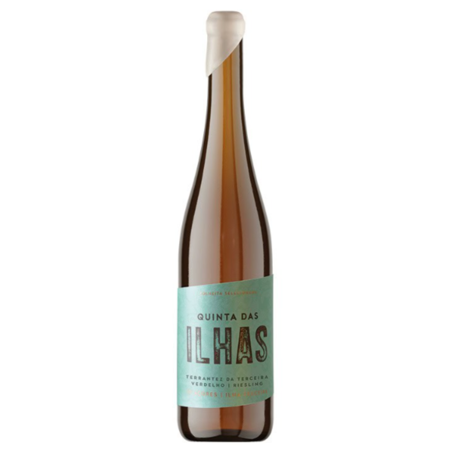 QUINTA ILHAS BRANCO 0.75 TERCEIRA wine bottle featuring Terrantez da Terceira, Verdelho, and Riesling from Portugal.