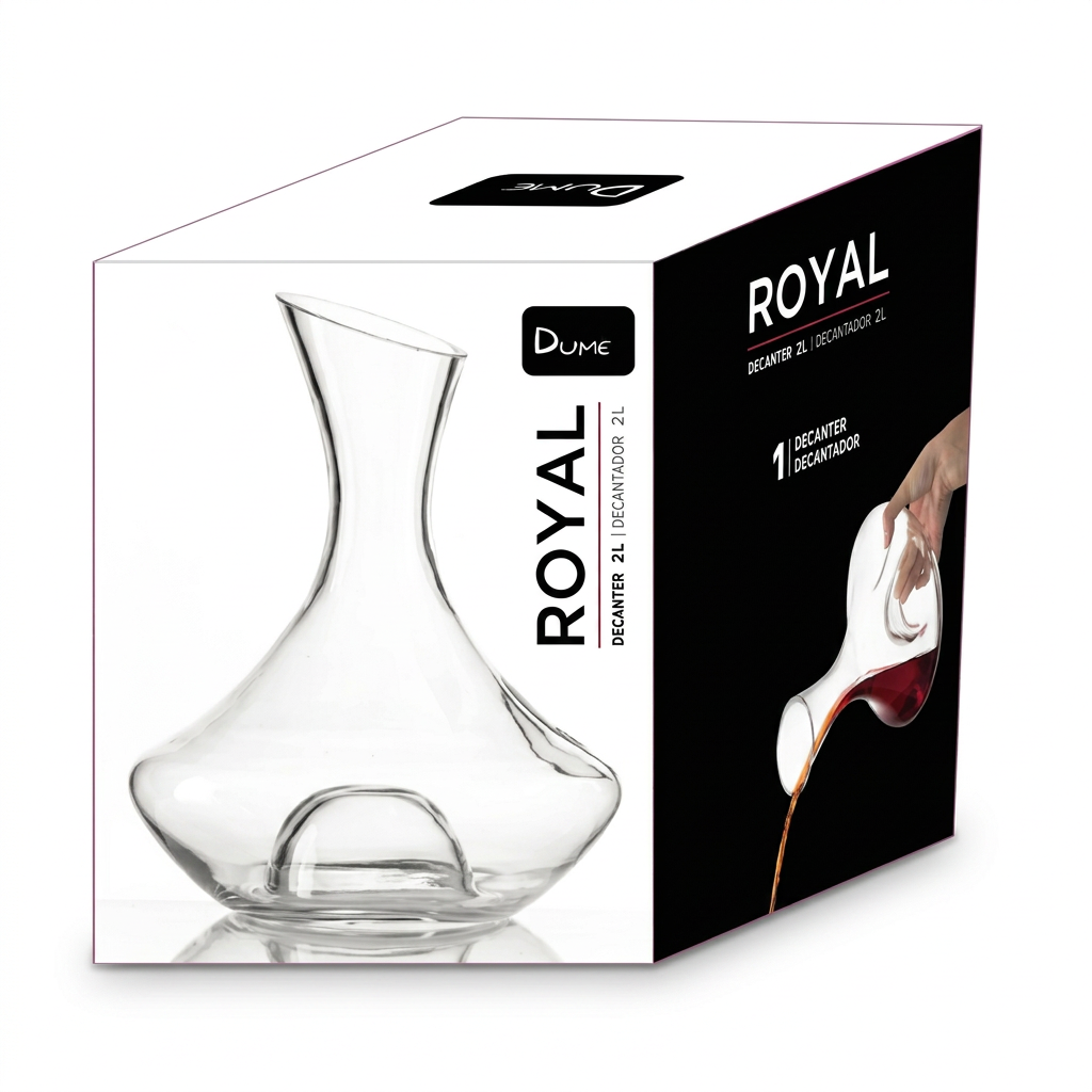 Embalagem do Decanter Royal 2 L em fundo branco