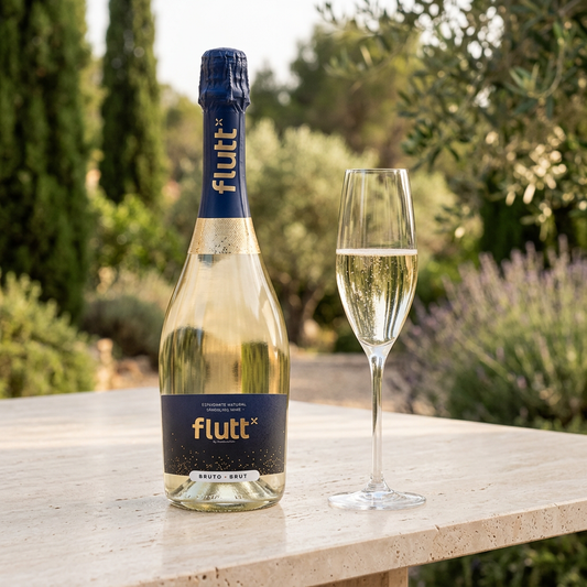 Flutt Espumante Bruto Branco em ambiente comercial