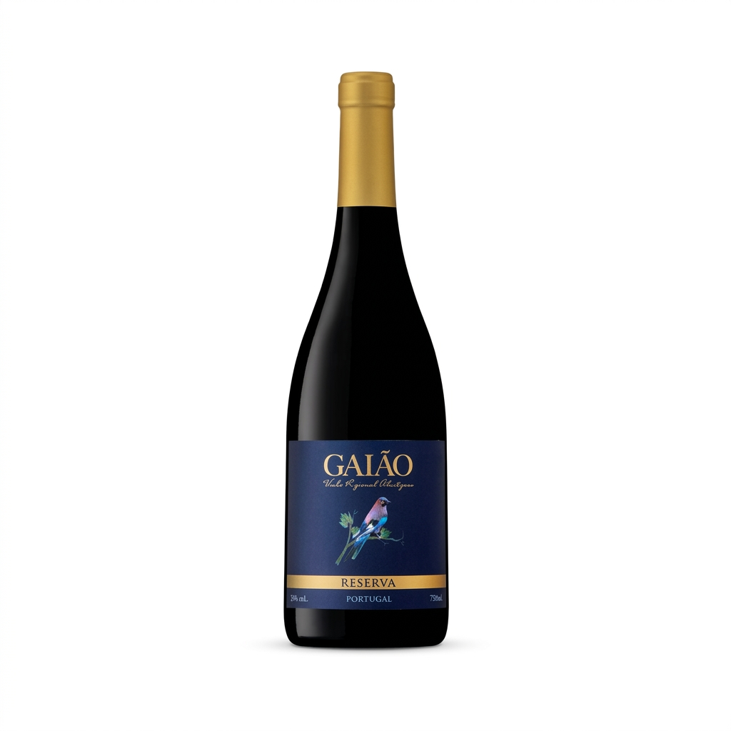 Gaião Reserva Tinto, fotografia melhorada em fundo branco