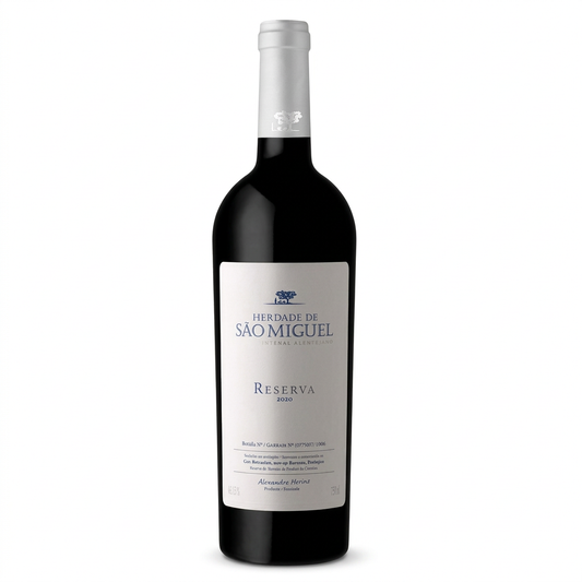 Herdade de São Miguel Reserva Tinto em fundo branco