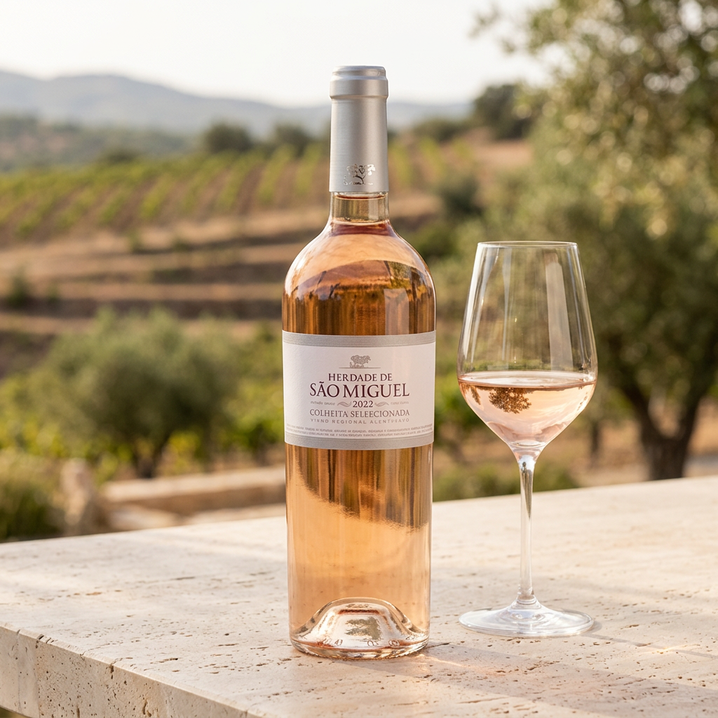 Herdade de São Miguel Rosé em ambiente comercial