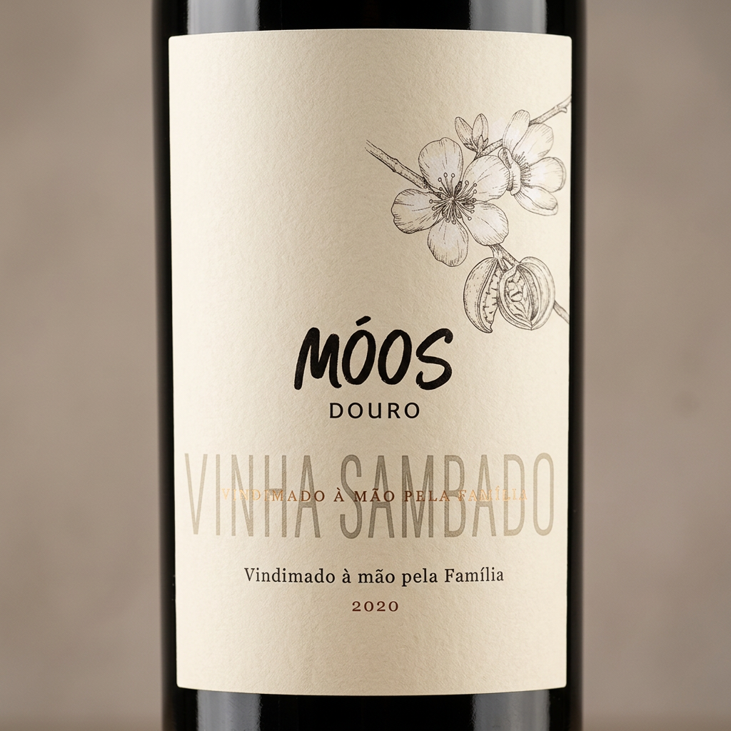 Móos Vinha Sambado Branco, novo pormenor do rótulo