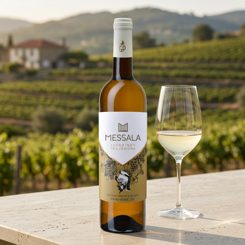 Messala Alvarinho Trajadura em ambiente comercial
