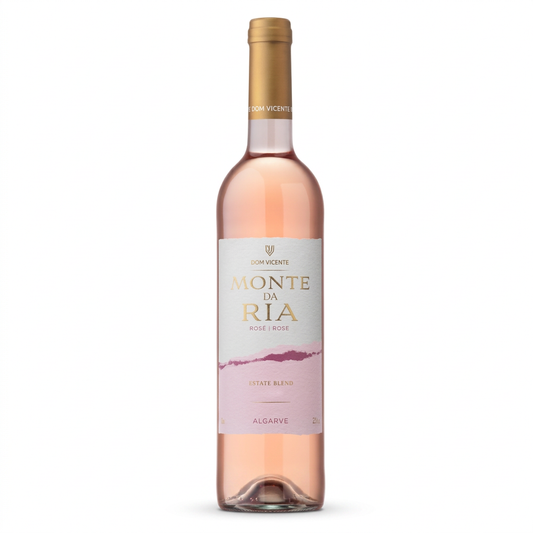 Monte da Ria Rosé, fotografia melhorada em fundo branco