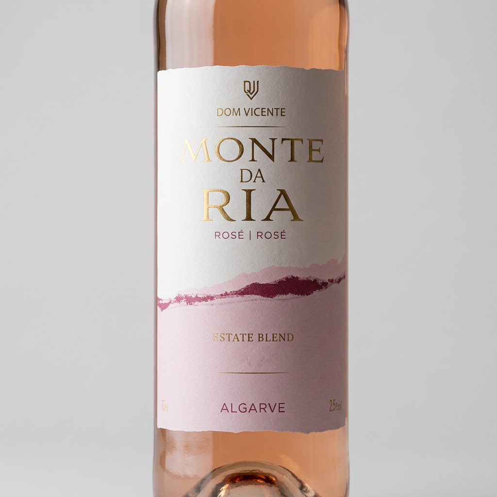 Monte da Ria Rosé, pormenor do rótulo