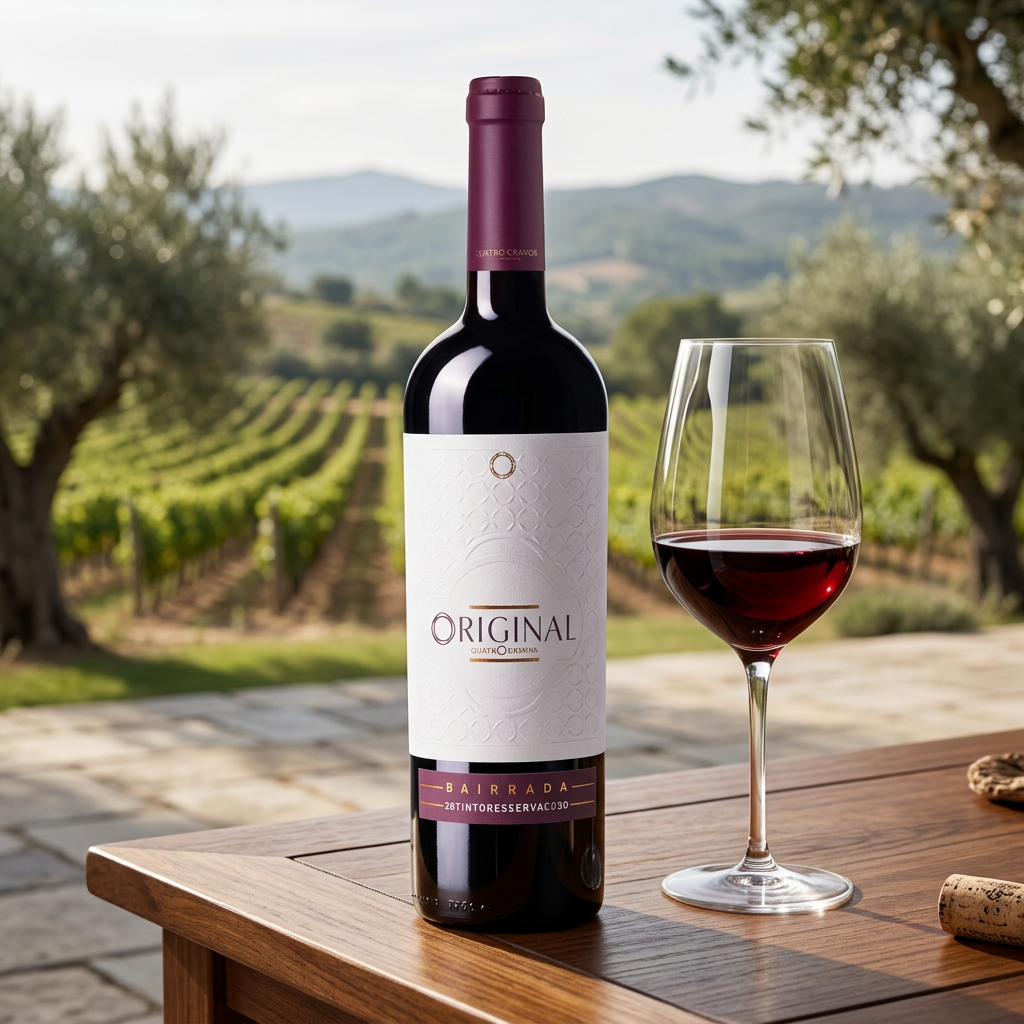 Original Quatro Cravos Reserva Tinto em ambiente comercial