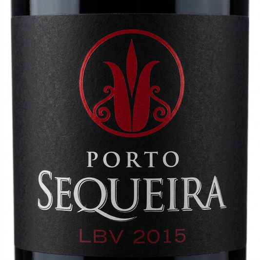 Pormenor aproximado do rótulo Sequeira Porto LBV