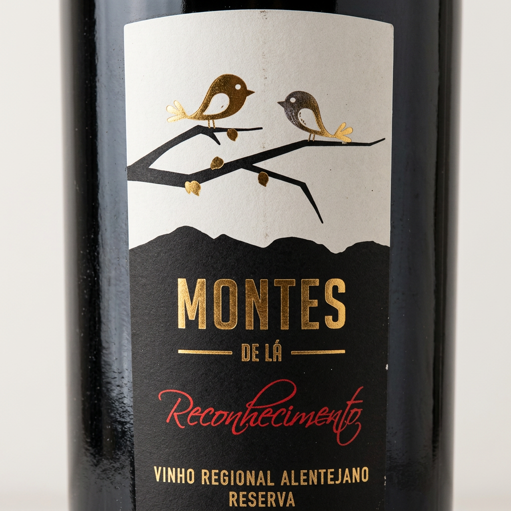 Pormenor do rótulo Montes de Lá Reserva Reconhecimento