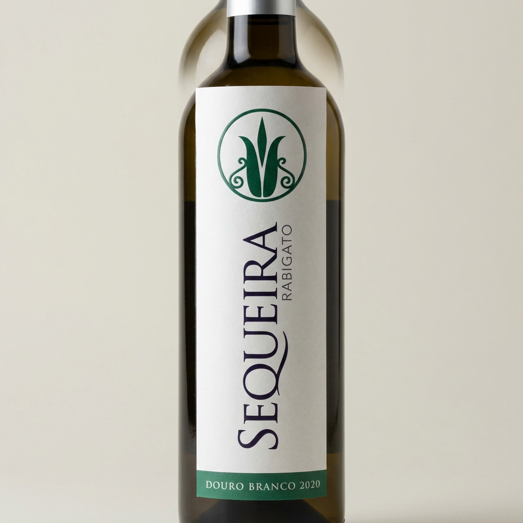 Pormenor do rótulo Quinta da Sequeira Rabigato