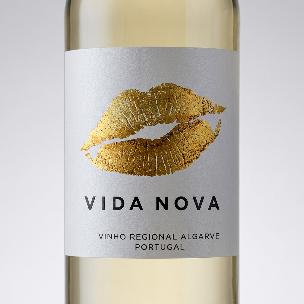 Pormenor do rótulo Vida Nova Branco