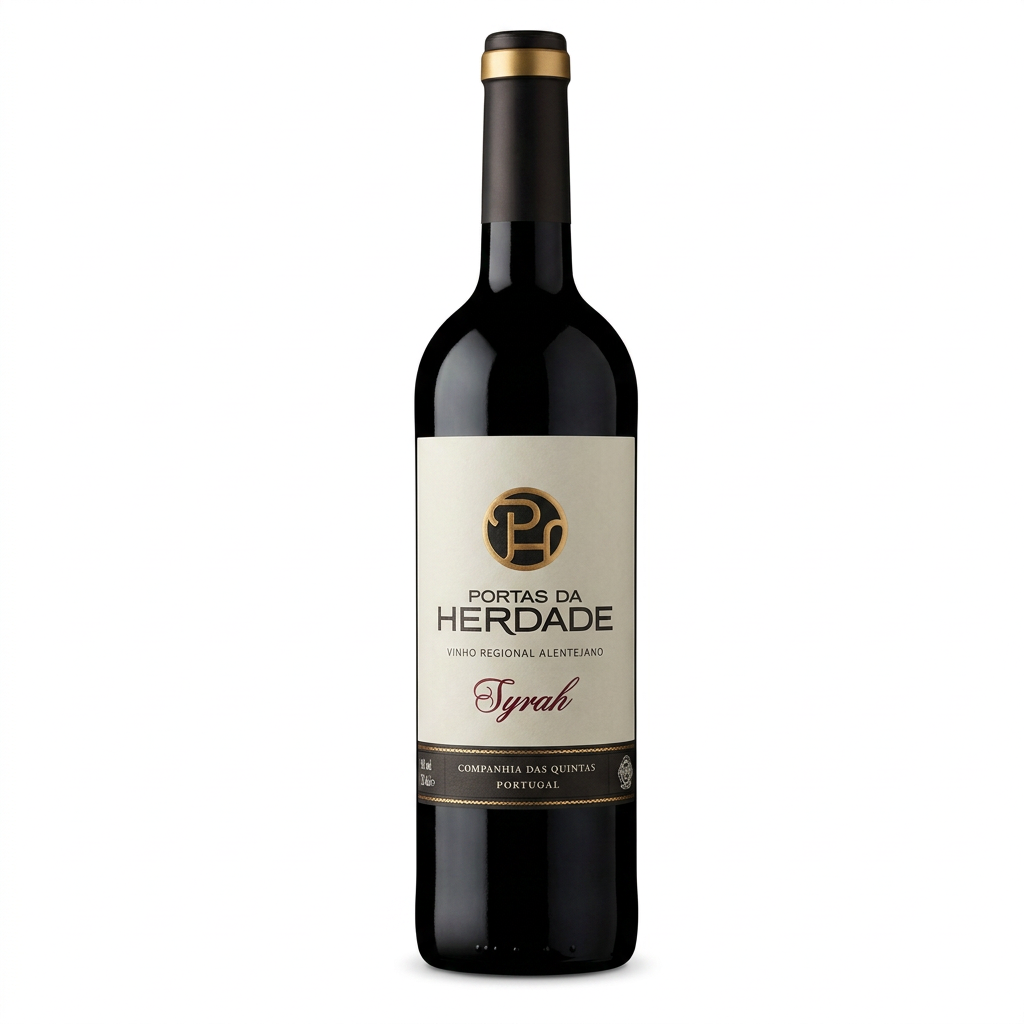Portas da Herdade Syrah em fundo branco