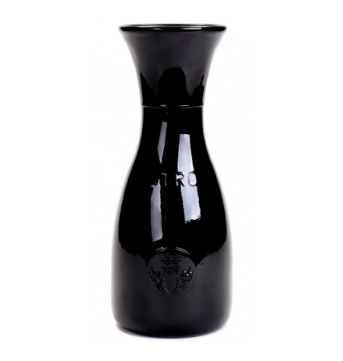 CUSPIDEIRA VÍNICA EM VIDRO PRETO