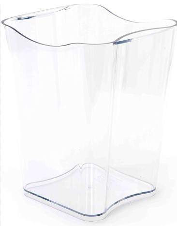 Frapé transparente para 1 garrafa, moderno e elegante para servir bebidas em eventos especiais.